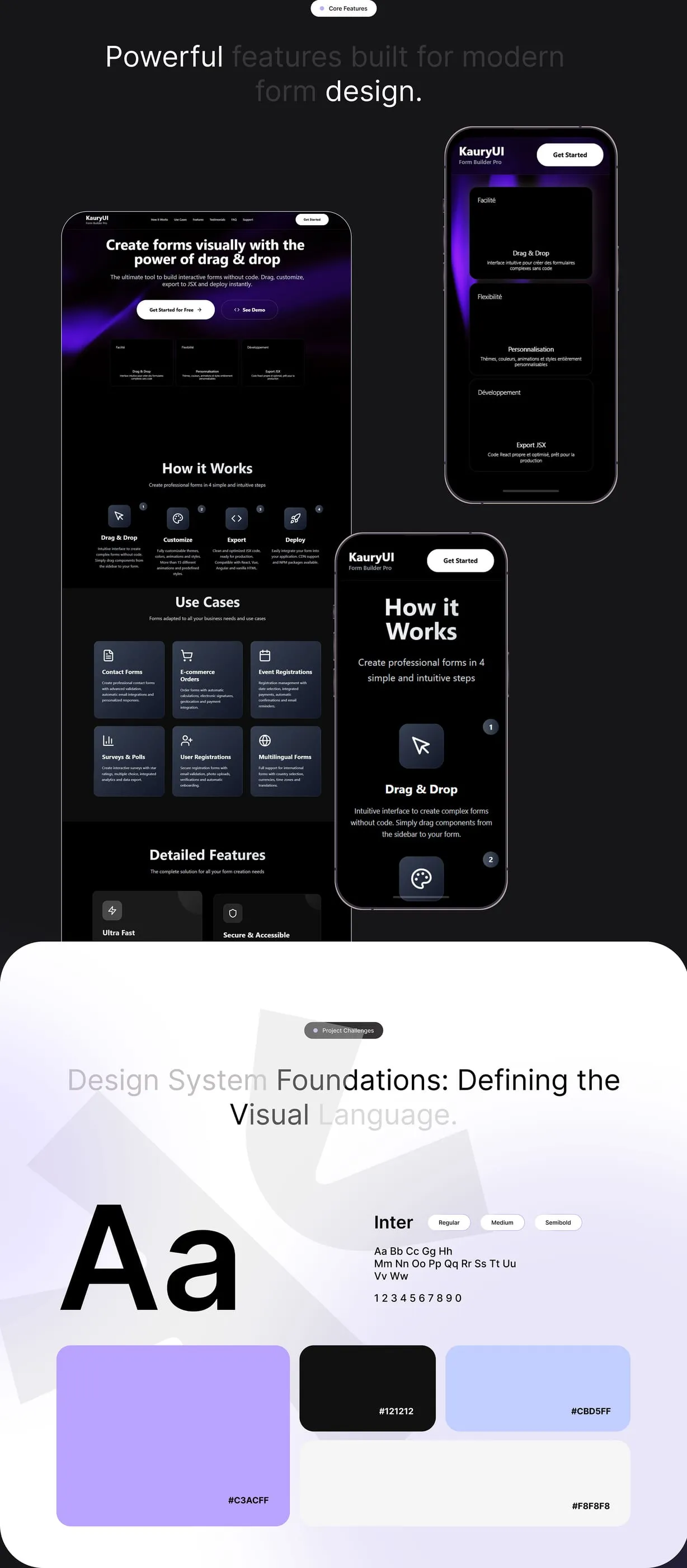 KauryUI — A Modern UI Framework, visuel 4