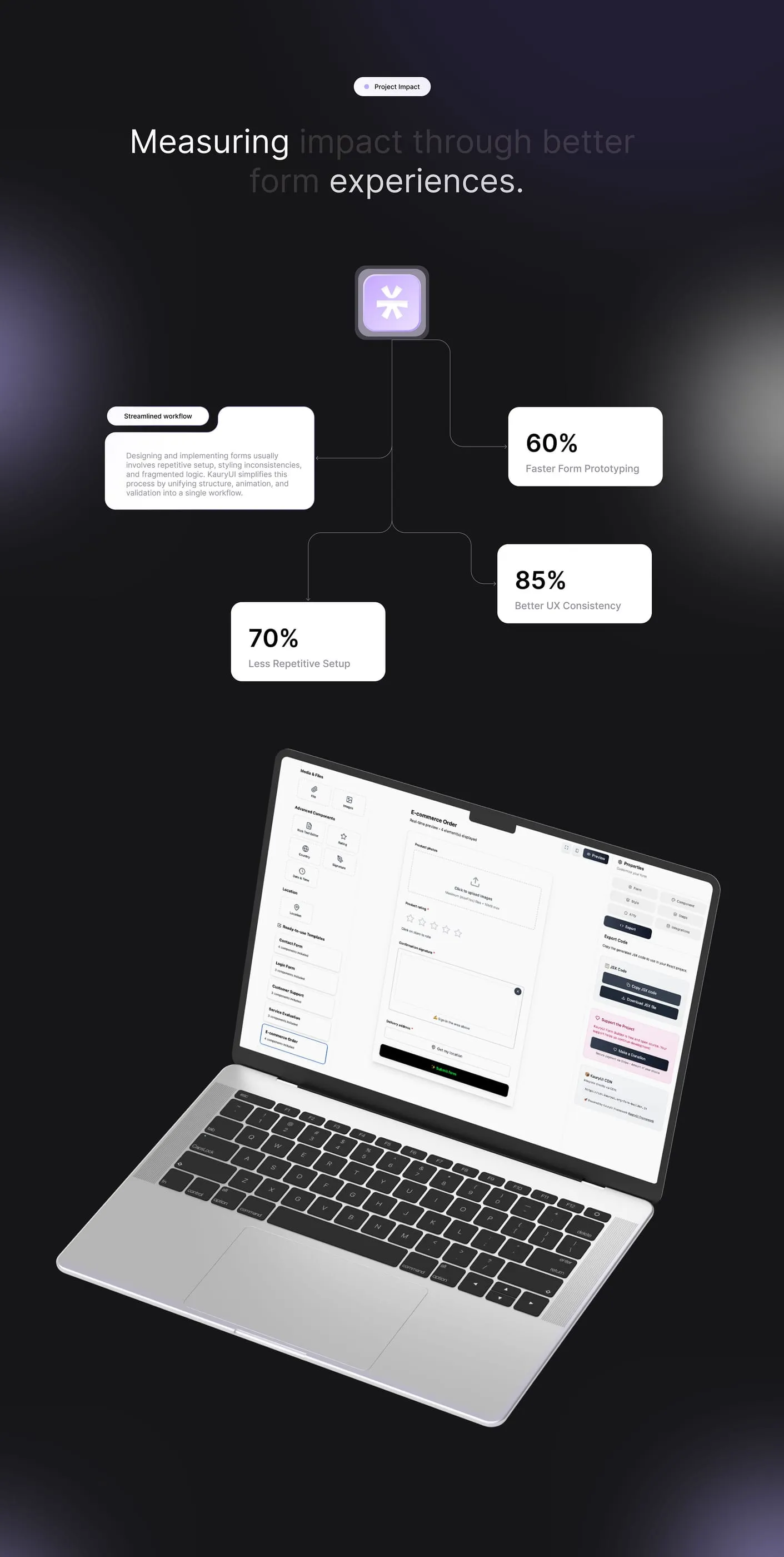 KauryUI — A Modern UI Framework, visuel 5