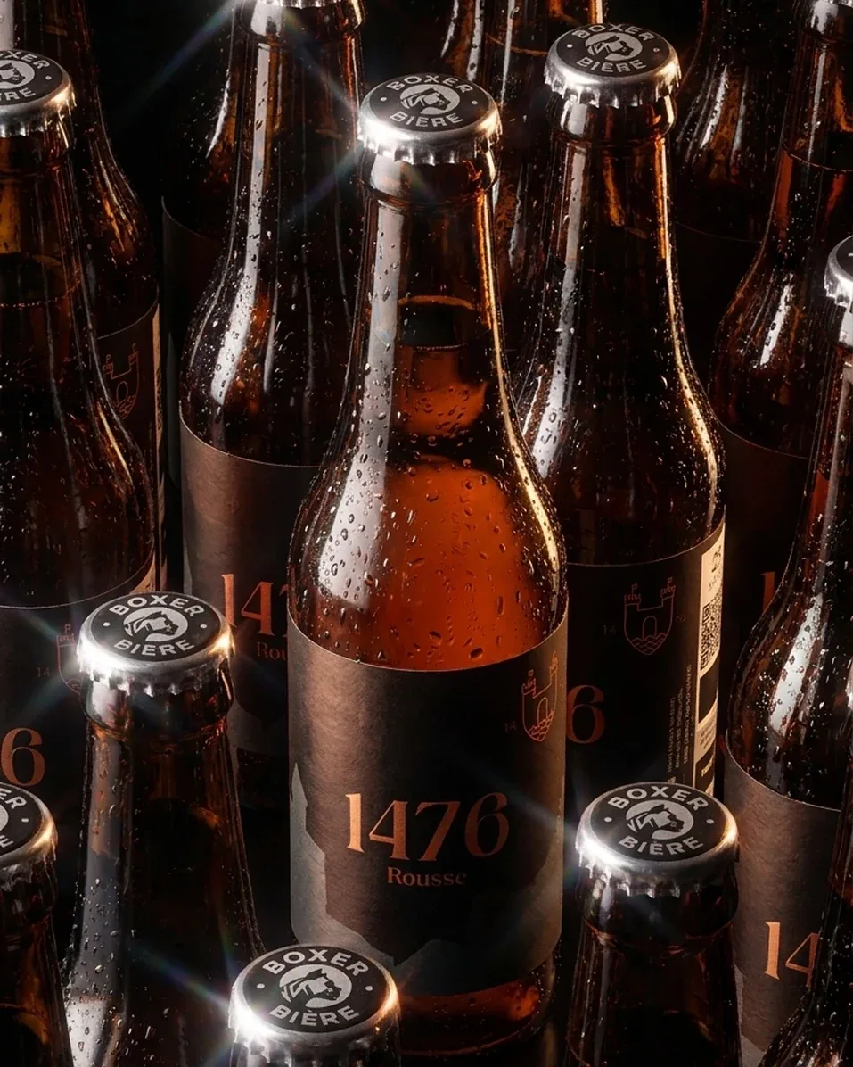 Photographie produit — bouteilles de bière Boxer 1476