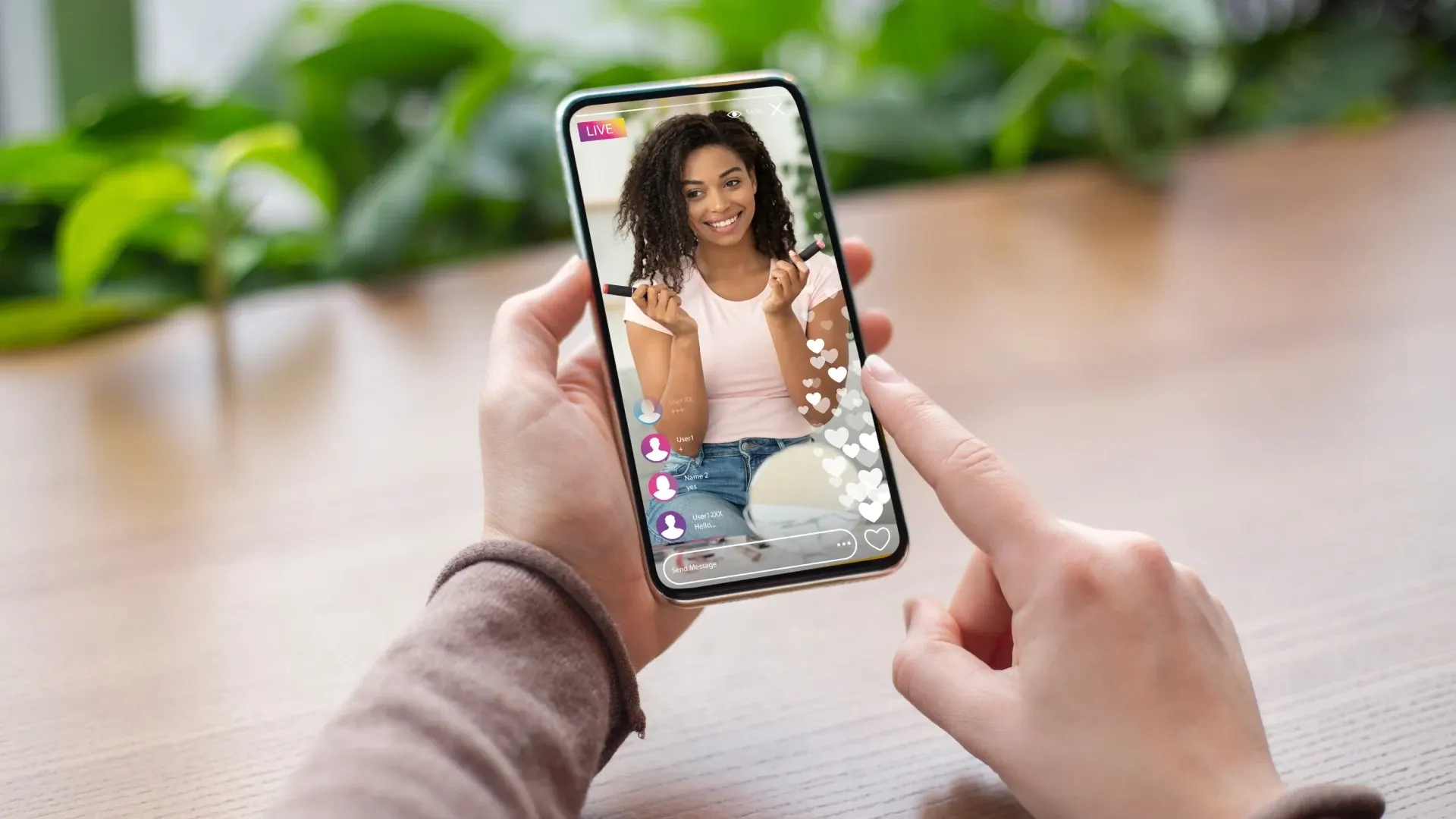 Illustration comparing Instagram Reels and TikTok