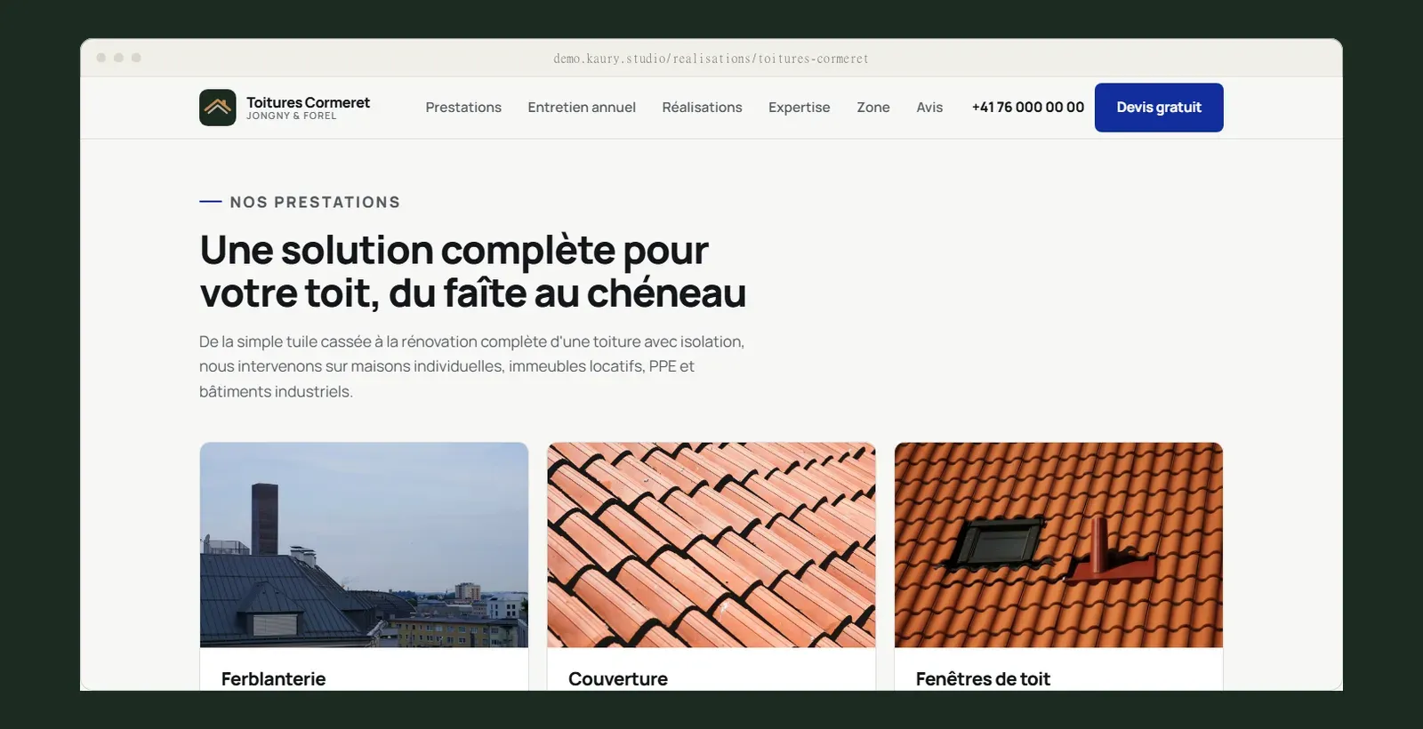 Toitures Cormeret, visuel 2
