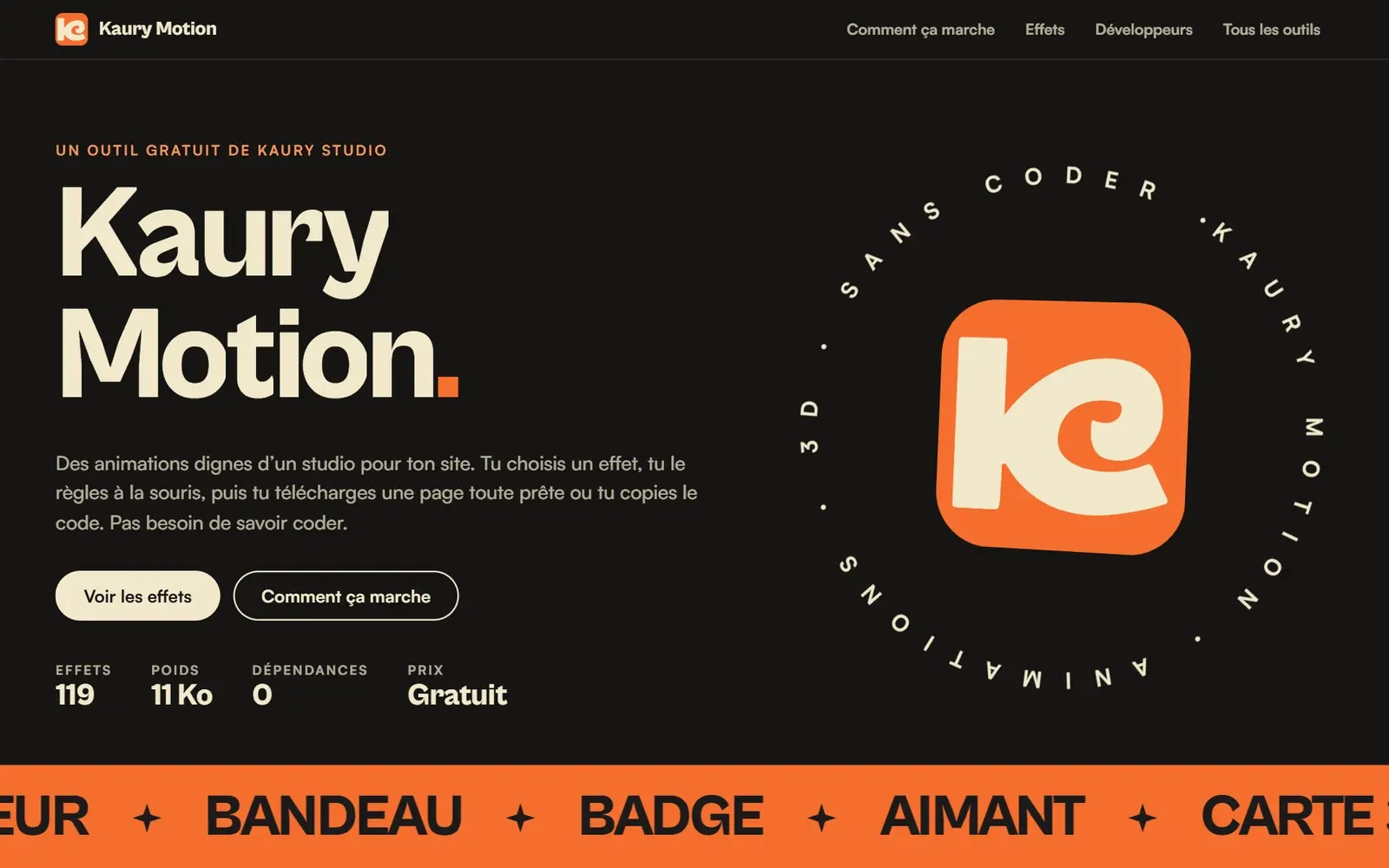 Screenshot: Kaury Motion
