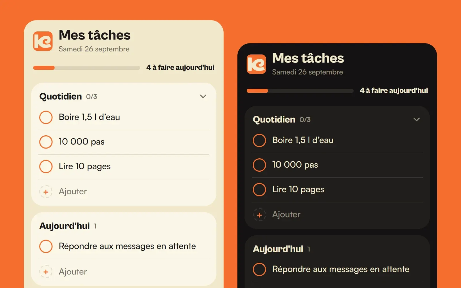 Screenshot: Kaury Tâches